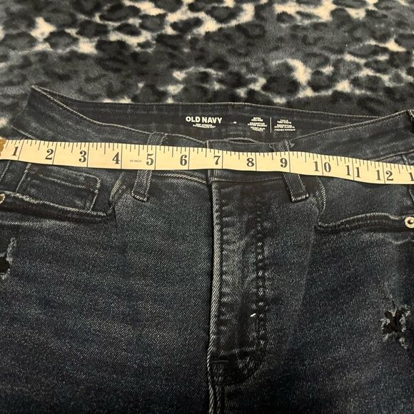 Old Navy Rockstar Super Skinny Dark Blue Jeans - Picture 4 of 6